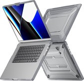 Coque MacBook Pro 16 pouces - Support intégré + Protection Extreme - Convient pour MacBook Pro 16 pouces (2019 à 2023) (A2141 / A2141 / A2485 M1 Pro / M1 Max / A2780)