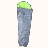 HIXA Mummy Slaapzak - Grijs - Groen- 210x80 cm - Polyester