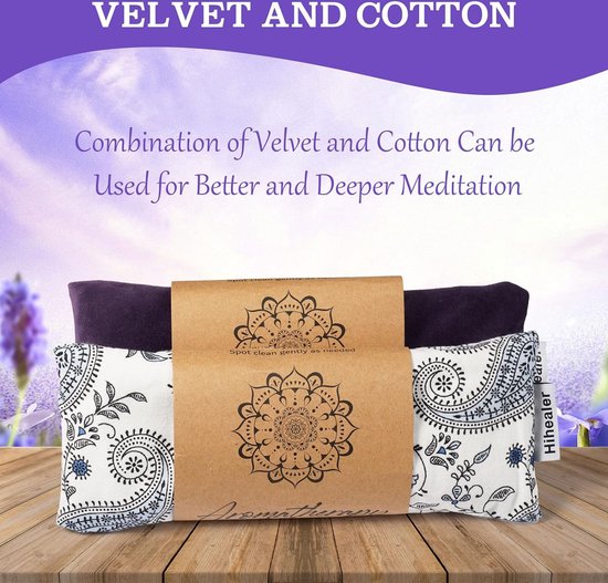 Oogkussen Yoga Meditatie Accessoires Lavendel Aromatherapie Gewogen slaapmasker voor slapen, yoga, meditatie, zelfzorgontspanning voor vrouwelijke moeders van UmoonDope — afbeelding 2