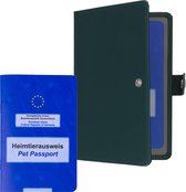 kwmobile cover Passeport européen pour animaux de compagnie pour votre animal de compagnie - Housse passeport européen de vaccination pour animaux de compagnie - Avec 2 compartiments de rangement supplémentaires
