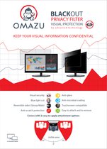 OMAZU Visual Blackout Privacy Filter -14'' Universeel - Afmeting: 310*175 mm -schermverhouding 16:9 -voor laptop en computer - Anti-spy - glanzend of mat -afneembaar - 2Weg- Gratis webcamcover
