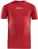 Craft Pro Control Compression Tee Jr 1906859 - Bright Red - 146/152