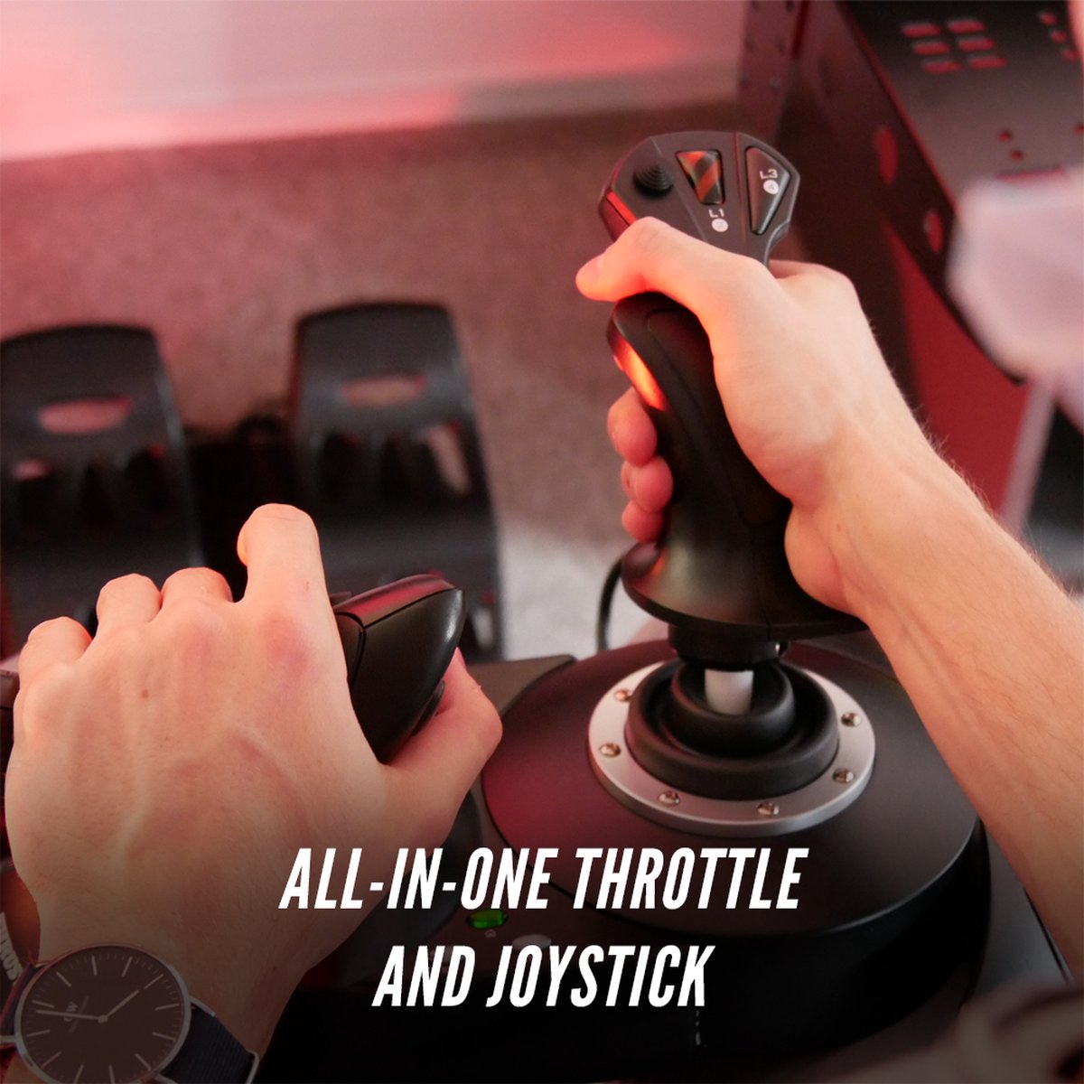 Thrustmaster T.Flight Hotas One Flight Simulator Stick & Throttle - XBOX Series X|S / XBOX One / PC - Afneembaar Roersysteem thumbnail 2