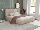 PASCAL MORABITO Kofferbed - 140 x 190 cm - Teddy-stof - Beige - DAMADO - van Pascal Morabito L 170 cm x H 95 cm x D 221 cm