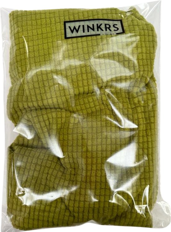 Winkrs - Housse de chaise pour chaise de salle à manger ou chaise de bureau - Vert - Blocs - Housse extensible universelle pour Chaises