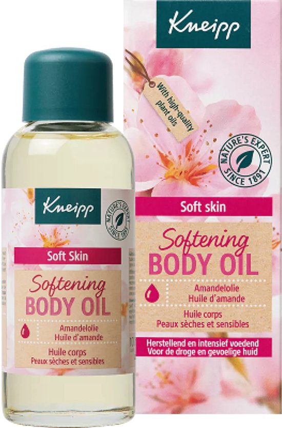 Kneipp Soft Skin - Huidolie - Amandelbloesem - Voor een zachte en soepele huid - Trekt snel in - Vegan - 1 st - 100 ml - Kneipp