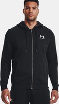 Under Armour Herenhoodie Essential Fleece Vest Black White - 001 Maat XS