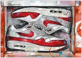 Sneaker poster shoebox OG red 70x50 cm