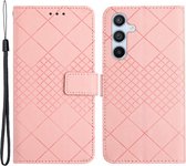 Coverup Rhombus Book Case - Geschikt voor Samsung Galaxy S24 Plus Hoesje - Pink