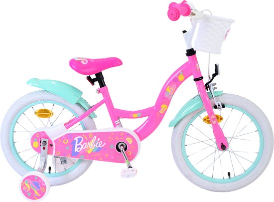 Vélo pour enfants Barbie - Filles - 16 pouces - Rose