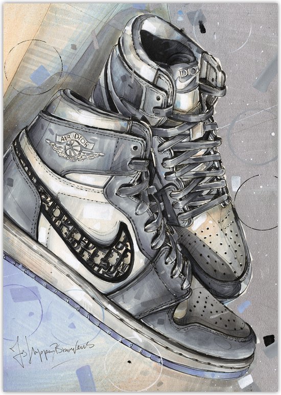 JosHoppenbrouwers Sneaker poster 29,7x42 cm (A3) *niet ingelijst