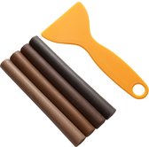 Soft Wax Hout Vuller Reparatie Kit - Kleur: Midden Bruin / Medium Brown - Houten Vloer & Meubel Reparatie Set - Furniture Clinic - Hout Vuller - Schade herstel - Repareer deuken, gaten, krassen en scheuren. - Wood Filler - Wood Damage Repair