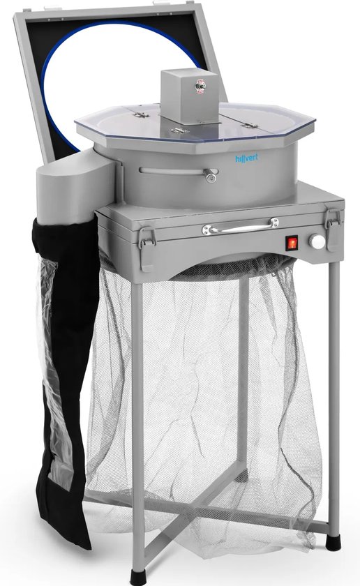  - hillvert Oogstmachine elektrisch - Ø 390 mm - 150 W - 3 lamellen - 5 roosters - handmatig / automatisch