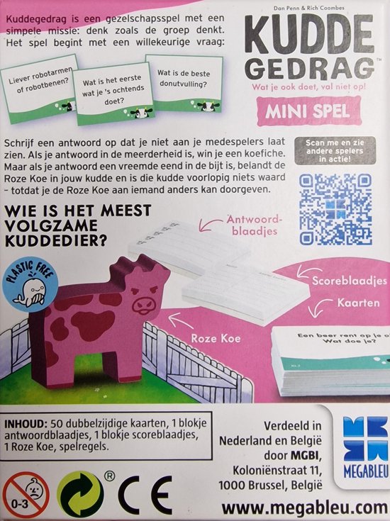 Kuddegedrag Spel – Hilarisch Partyspel voor Volwassenen – Denk als de Kudde