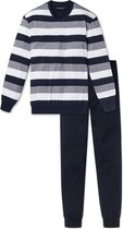 Pyjama Homme Schiesser - Bleu Foncé - Col V - Taille 3XL