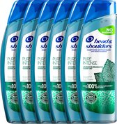 Bol.com Head & Shoulders Pure Intense Kalmeert Jeuk - Anti-roos shampoo - Met Pepermunt - Voordeelverpakking 6 x 250 ml aanbieding