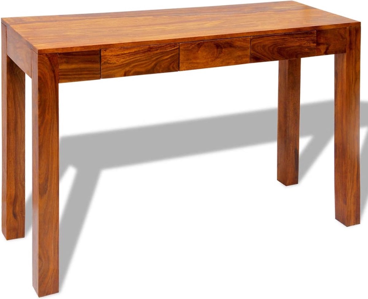 vidaXL Wandtafel met opslag Bruin 85 x 35 x 75 cm Massief Teakhout