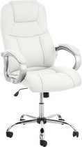 CLP XL Apoll Bureaustoel - Voor volwassenen - Ergonomisch - Met armleuningen - Kunstleer - wit
