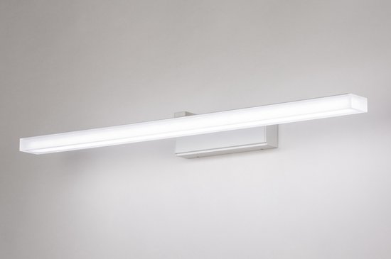 Lumidora Wandlamp 74405 - Voor binnen - MILAN - Ingebouwd LED - 12.0 Watt - 700 Lumen - 3000 Kelvin - Wit - Metaal - Badkamerlamp - IP44