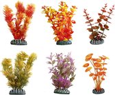 Flamingo - Aquariumdecoratie  plant plastic cuba - Willekeurig - 12 cm