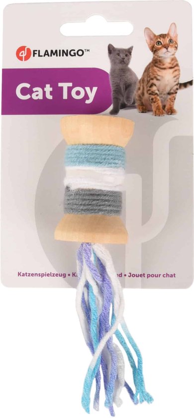 Flamingo mand, nylon rooster, L 49-80 cm, per stuk verpakt (1 x