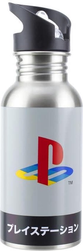 PlayStation - Bouteille d'eau en métal avec paille PlayStation Héritage 500ml
