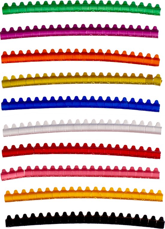 Duvoplus - Vogels - Bagues Perruche Aluminium 4mm Couleurs Mixtes - 1 pc