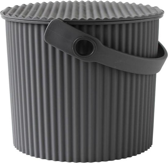 Hachiman Omnioutil Secchio 4 Litri Con Coperchio - Grigio E Giallo, Impilabile, Resistente Fino A 150 Kg, Sicuro Per Alimenti, Per Casa, Giardino E Birra Fatta In Casa - 3