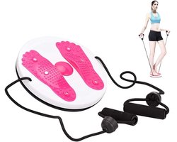 Disc Board met trekkoord, multifunctioneel magnetisch balansbord pedaal, waist trimmer disc twist board machine, aerobics fitnessen, twisterplaat sporttoestellen, twisting waist disc