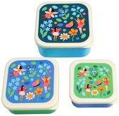 Snack box / lunch box (3pcs) Fairies in the Garden par Rex London