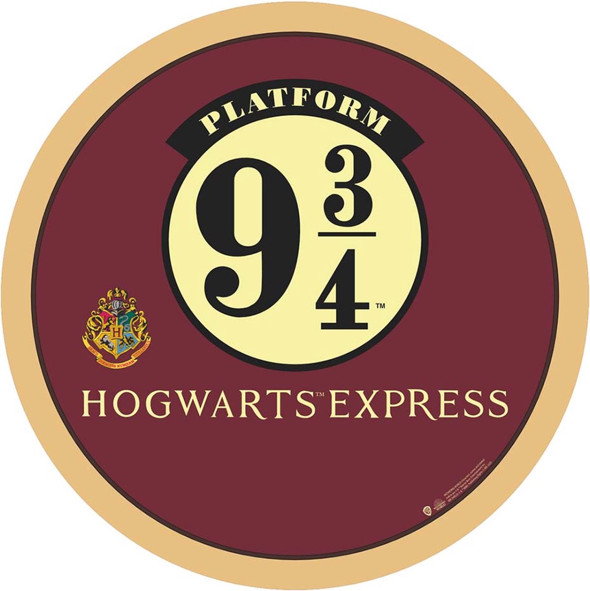 Wizarding World - Harry Potter - Deurmat - Perron 9 3/4 120x120cm