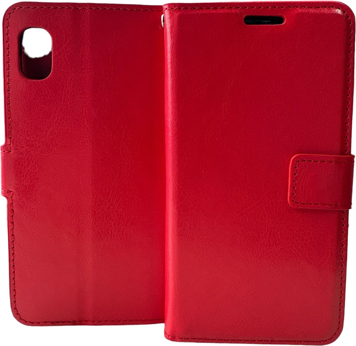 Portemonnee Book Case Hoesje Geschikt voor: Samsung Galaxy A10E - Rood
