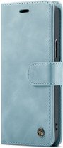 CaseMania Bookcase hoesje geschikt voor Samsung Galaxy S24+ - Effen Aqua - Kunstleer