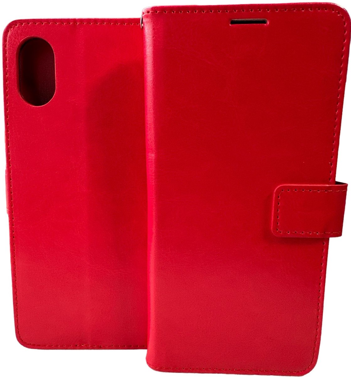 Portemonnee Book Case Hoesje Geschikt voor: Samsung Galaxy A03 Core - Rood