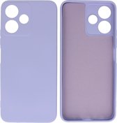 Fashion Backcover Telefoonhoesje - Color Hoesje - Geschikt voor de Xiaomi Redmi 12 - 12 5G - Paars