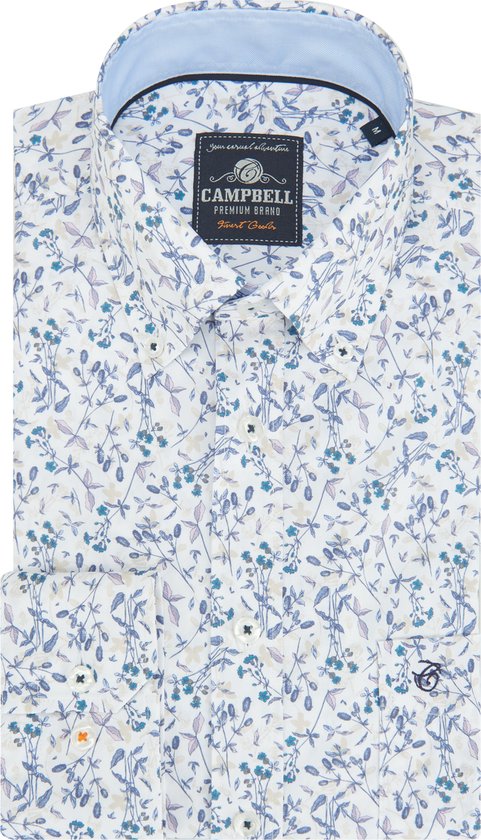 Campbell Classic Casual Overhemd Heren Kleding Korte Mouw