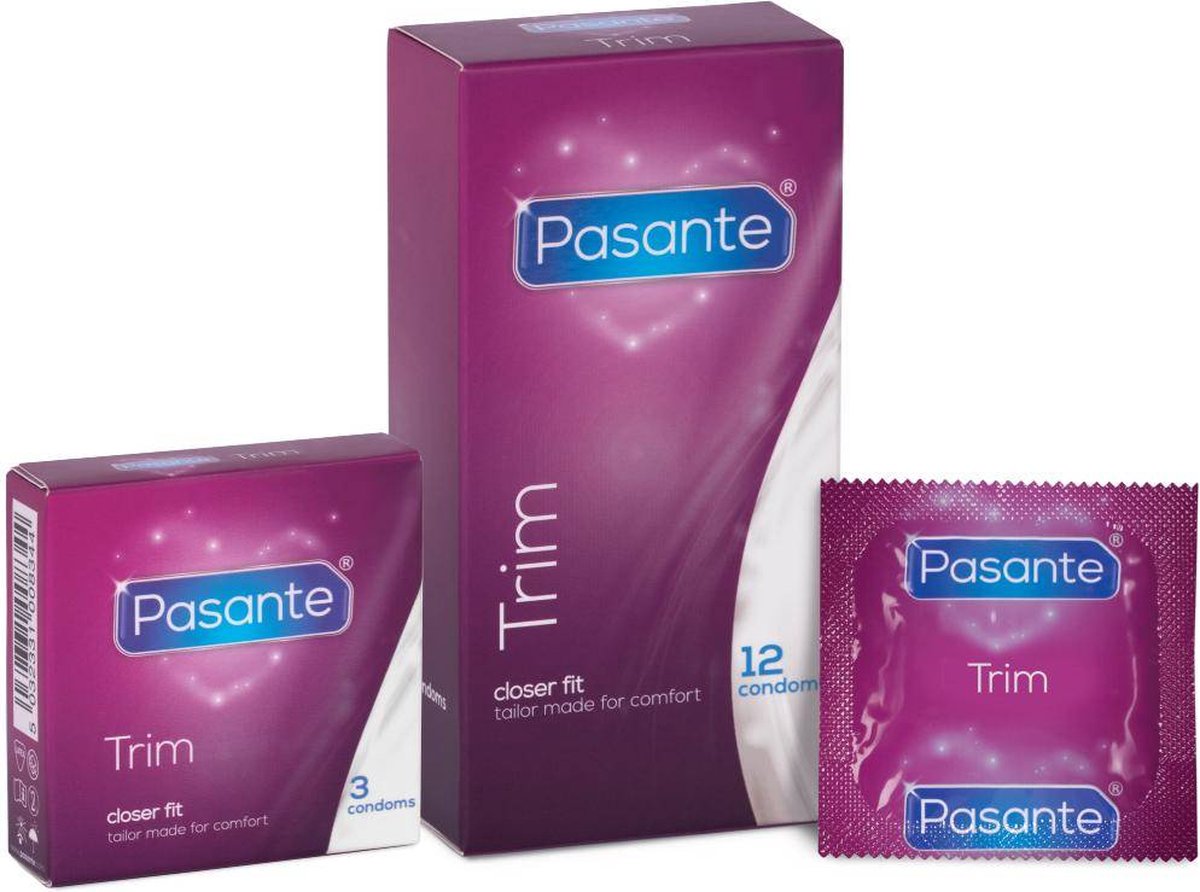 Boîte De 144 Préservatifs Pasante TRIM épais - Date D'expiration 2026/27, Longueur 180mm, Neuf