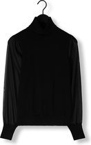 My Essential Wardrobe Anniemw Knit Rollneck Truien & vesten Dames - Sweater - Hoodie - Vest- Zwart - Maat XS