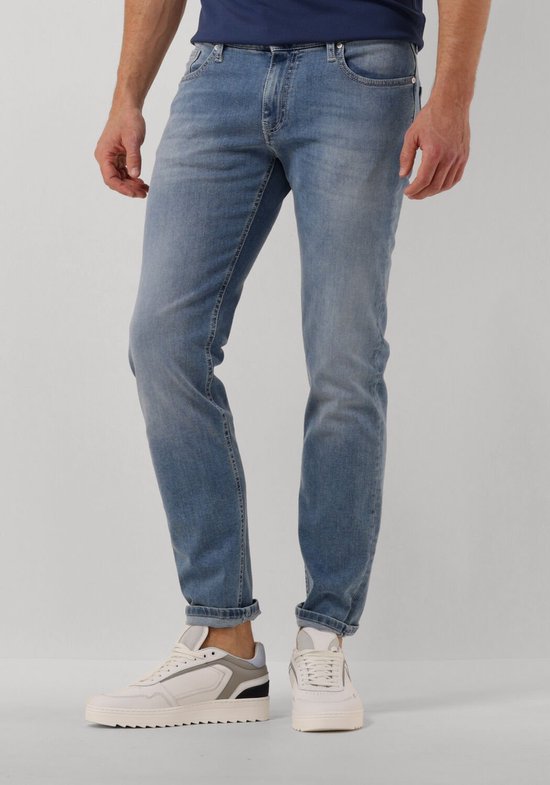 Alberto Slim Jeans Homme - Pantalon - Blauw - Taille 33/32