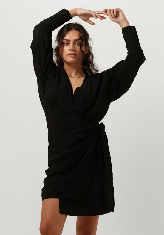 Freebird Wv-drape-2-pes-23-3 Jurken Dames Rok Jurk Zwart