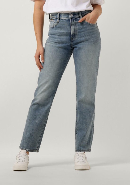 G Star Raw Viktoria High Straight Wmn Jeans Dames Broek Lichtblauw Maat 27 30 bol