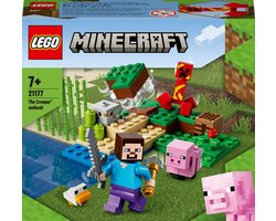 foto van LEGO Minecraft De Creeper Hinderlaag - 21177