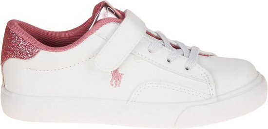Polo Ralph Lauren Theron V PS White Pink kleuter sneakers bol