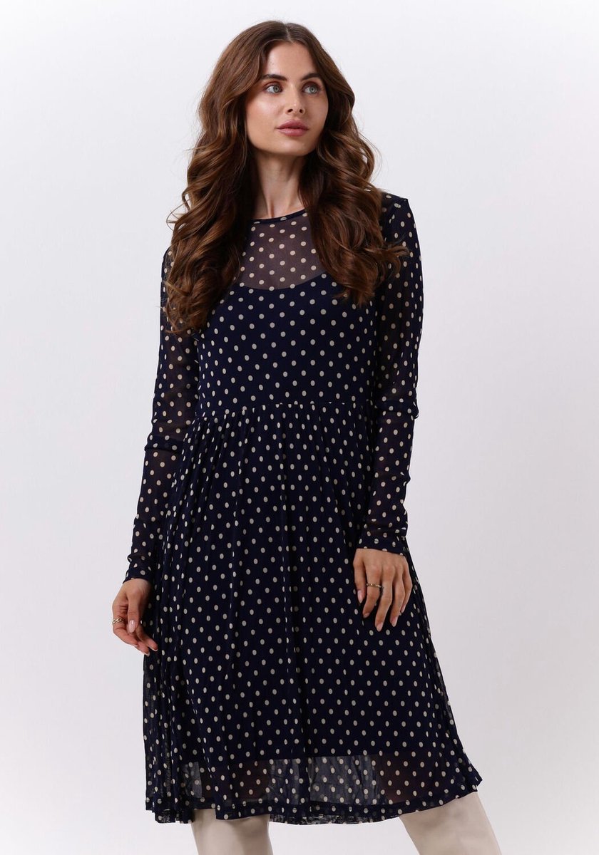 Lollys Laundry Lydia Dress Jurken Dames - Rok - Jurk - Donkerblauw - Maat S