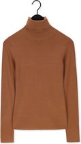 Penn & Ink Coll Neck Truien & vesten Dames - Sweater - Hoodie - Vest- Camel - Maat XL