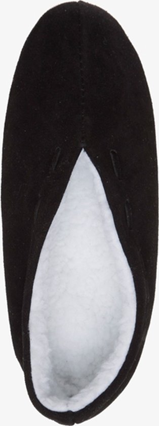 Echte suede Spaanse sloffen heren - Zwart - Maat 45