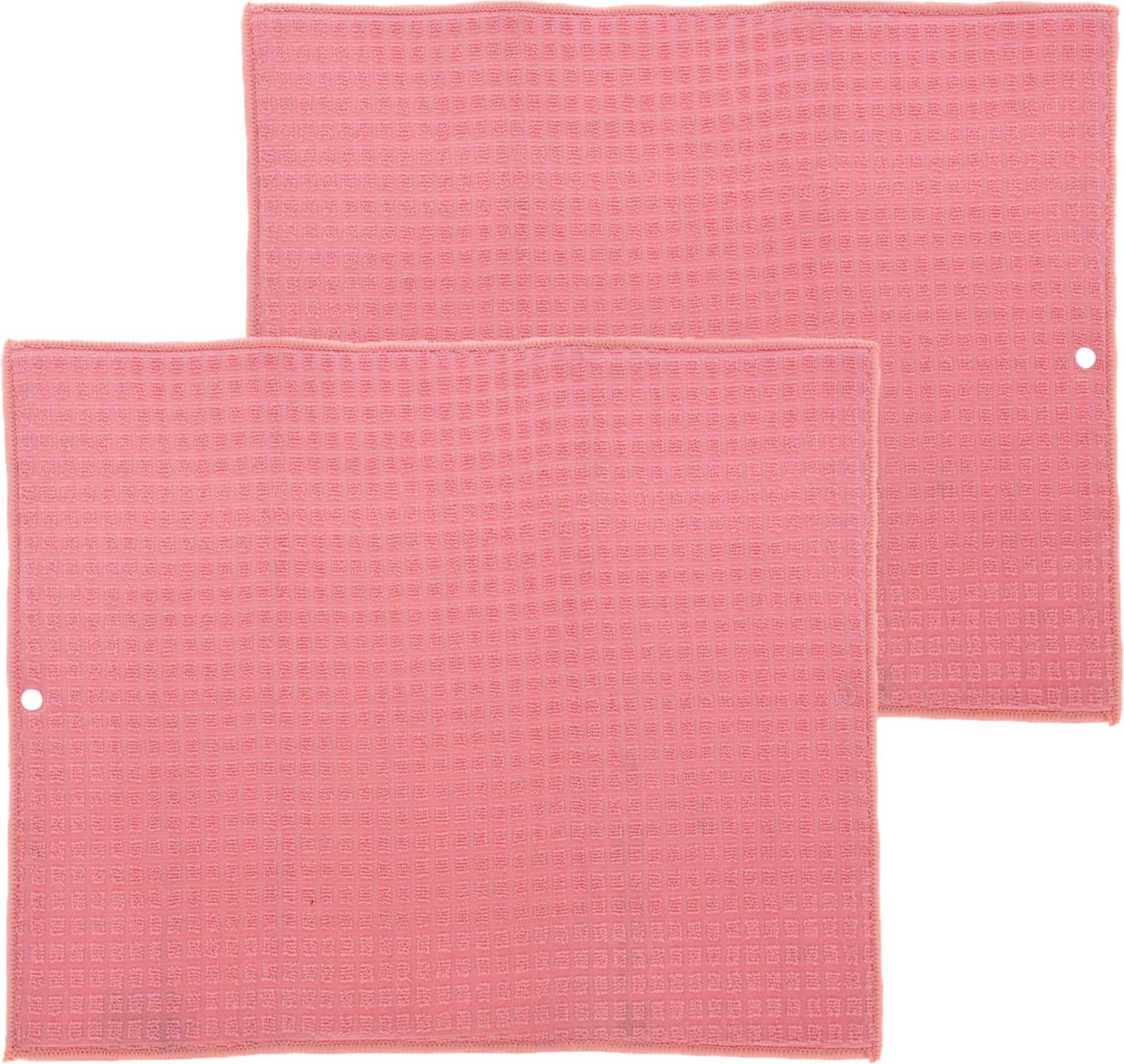 Goedkoopste Afwas afdruipmat/droogmat keuken - 2x - absorberend- microvezel - roze - 40 x 48 cm - opvouwbaar