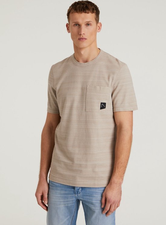 Chasin' T-shirt Eenvoudig T-shirt Morrow Taupe Maat XL