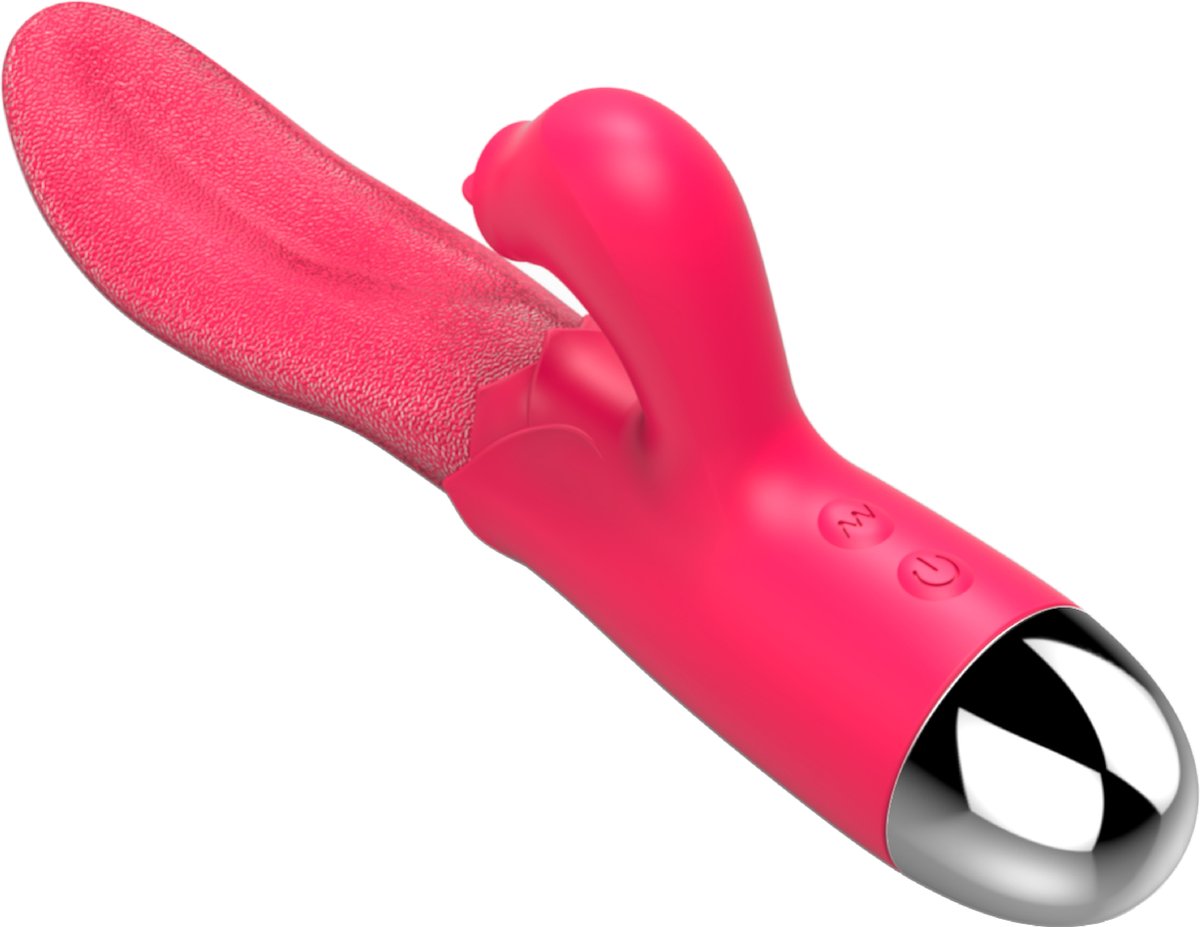 Goedkoopste Cupitoys® Tarzan vibrator tong - 16cm - Roze - 30 standen - Vibrators voor vrouwen en mannen - Sex toys voor vrouwen en mannen