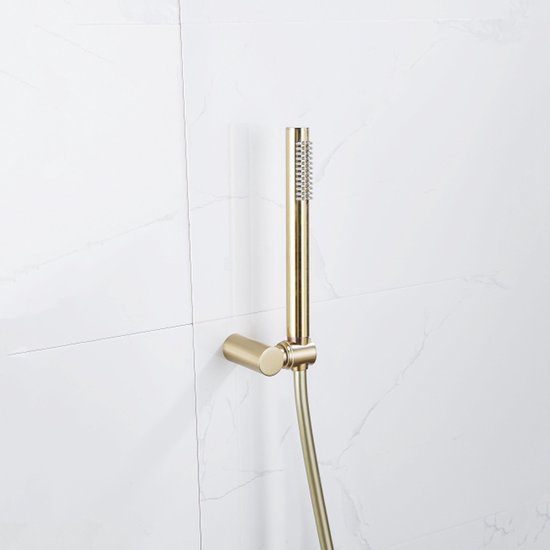 Fortifura Calvi Handdoucheset - 22.5cm - staaf - met houder - gladde